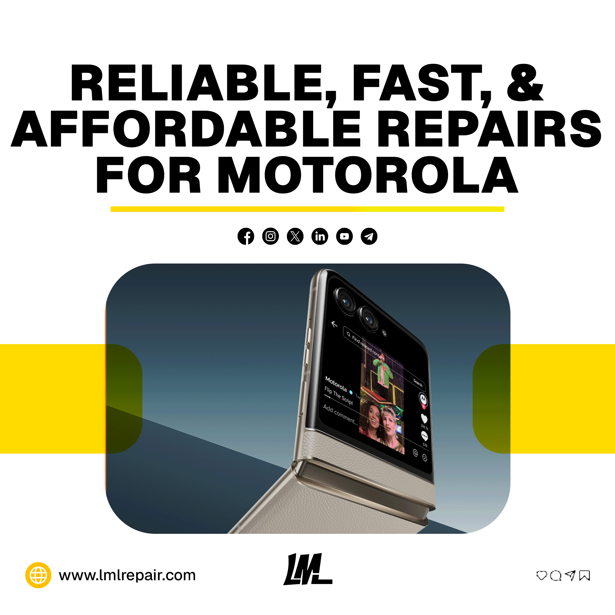 Image for Why choose LML Repair for Motorola repairs